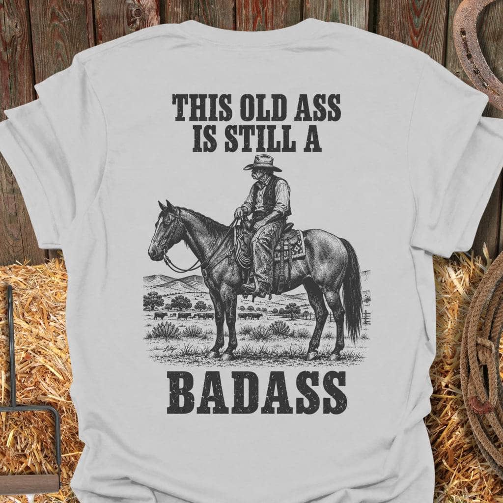Printify T-Shirt S / Ice Grey Old Badass Tee