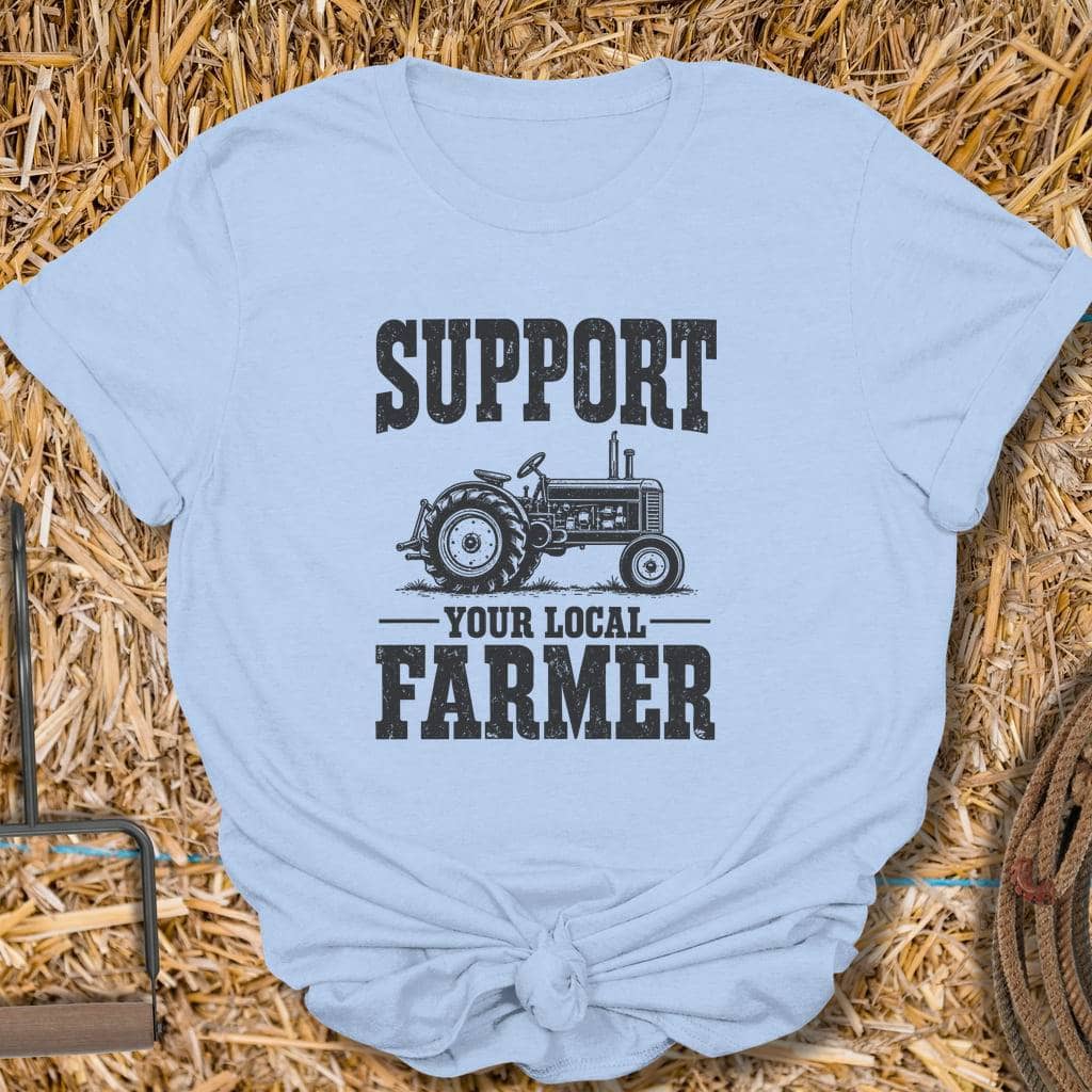 Printify T-Shirt S / Light Blue Local Farmer Tee