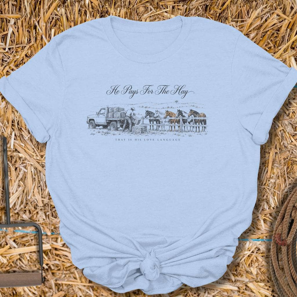 Printify T-Shirt S / Light Blue Love Language Tee