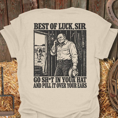 Printify T-Shirt S / Natural Best Of Luck Tee