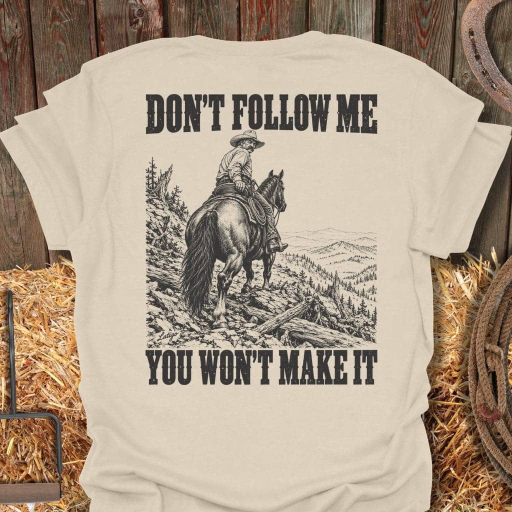 Printify T-Shirt S / Natural Don't Follow Me Tee