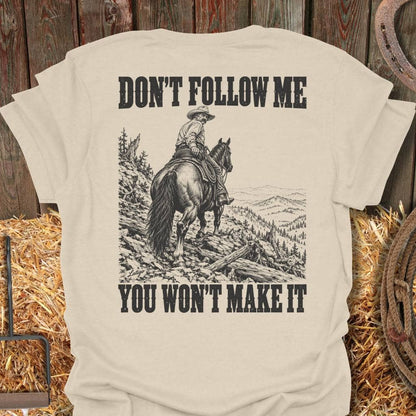 Printify T-Shirt S / Natural Don't Follow Me Tee