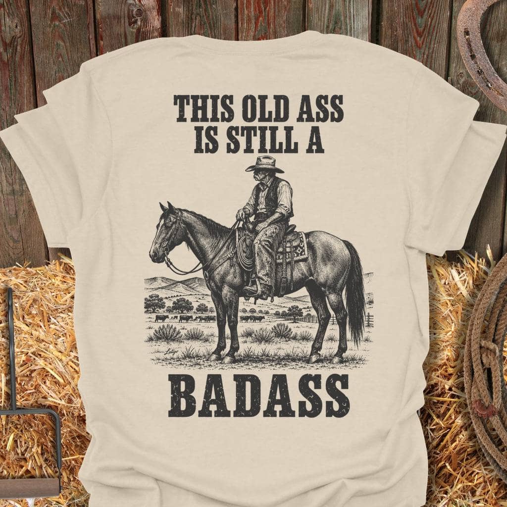 Printify T-Shirt S / Natural Old Badass Tee