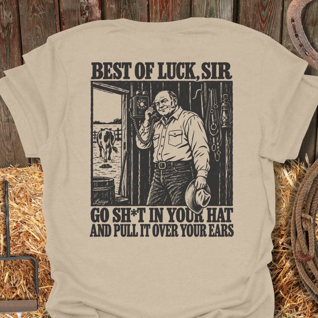 Printify T-Shirt S / Sand Best Of Luck Tee