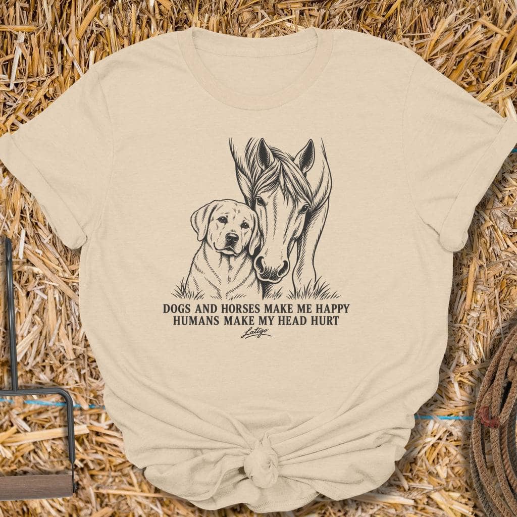 Printify T-Shirt S / Sand Dogs And Horses Tee