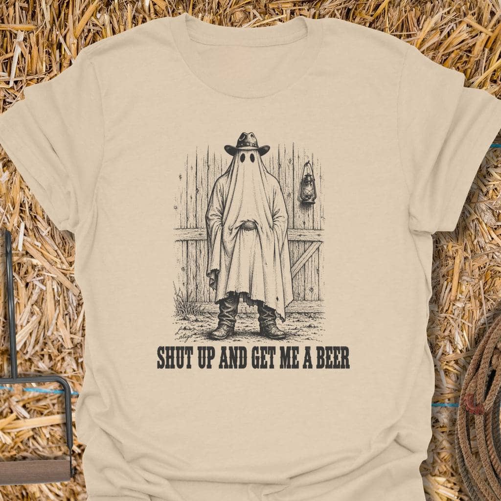 Printify T-Shirt S / Sand Get Me A Beer Tee