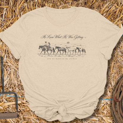 Printify T-Shirt S / Sand Married Me Anyway Tee