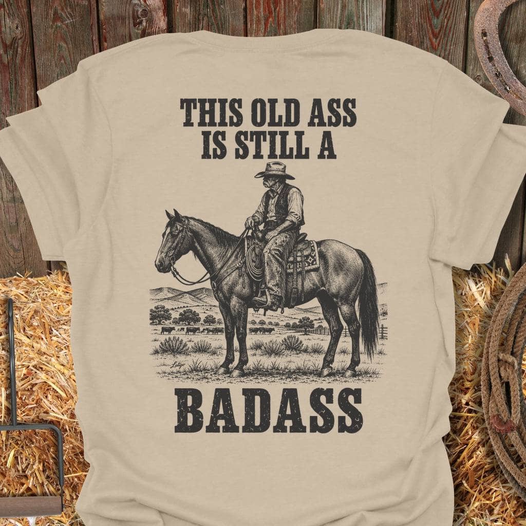 Printify T-Shirt S / Sand Old Badass Tee
