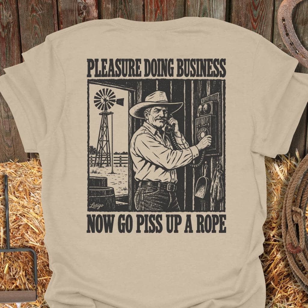 Printify T-Shirt S / Sand Piss Up A Rope Tee