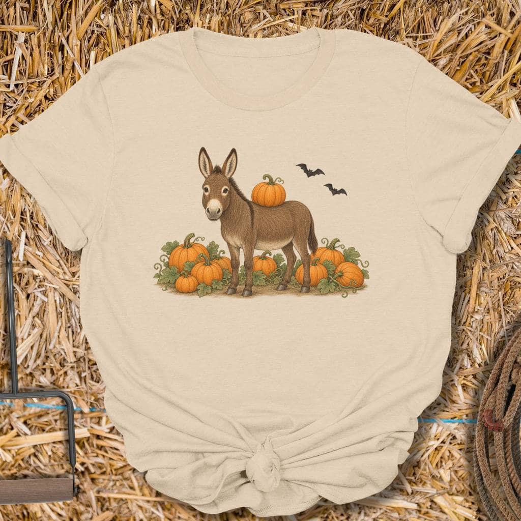 Printify T-Shirt S / Sand Pumpkin Donkey Tee