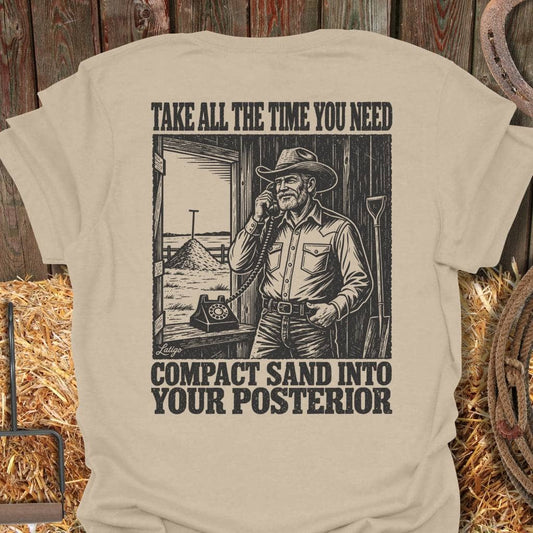 Printify T-Shirt S / Sand Sandy Butt Tee