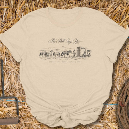 Printify T-Shirt S / Sand Still Says Yes Tee