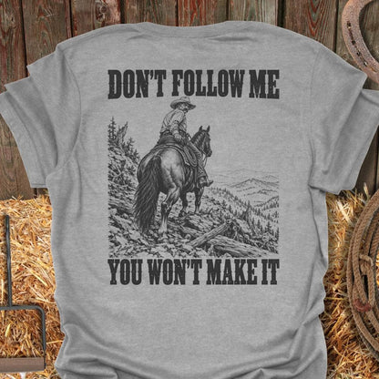 Printify T-Shirt S / Sport Grey Don't Follow Me Tee