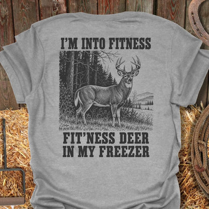 Printify T-Shirt S / Sport Grey Fitness Deer Tee