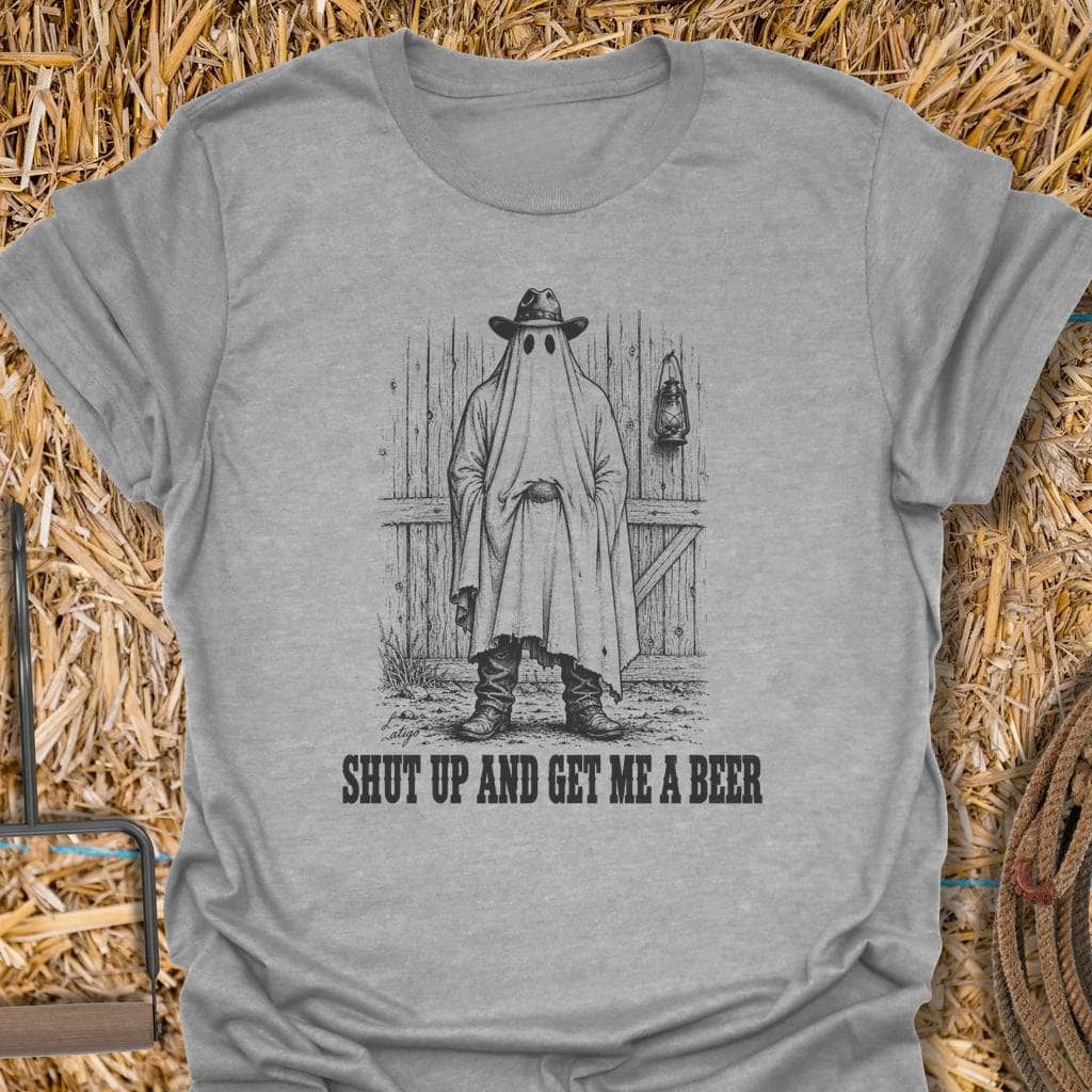 Printify T-Shirt S / Sport Grey Get Me A Beer Tee