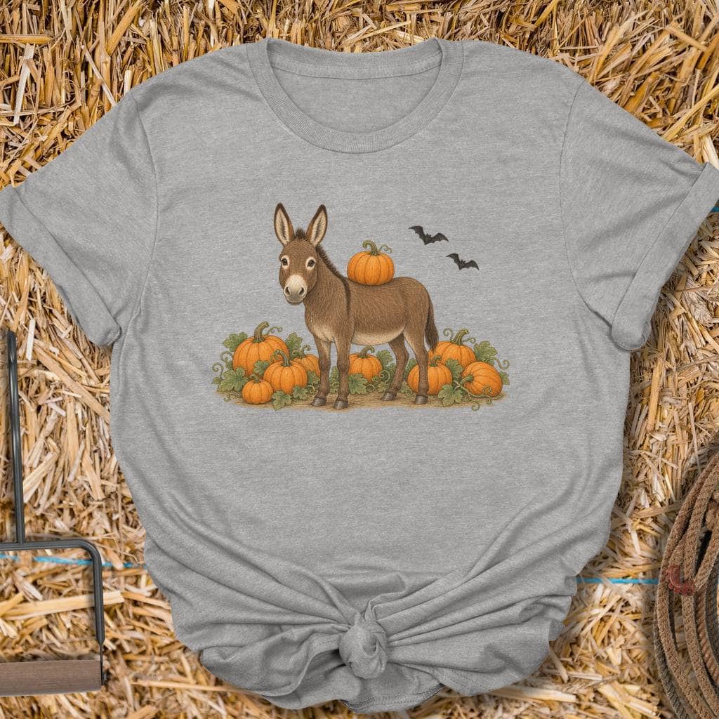 Printify T-Shirt S / Sport Grey Pumpkin Donkey Tee