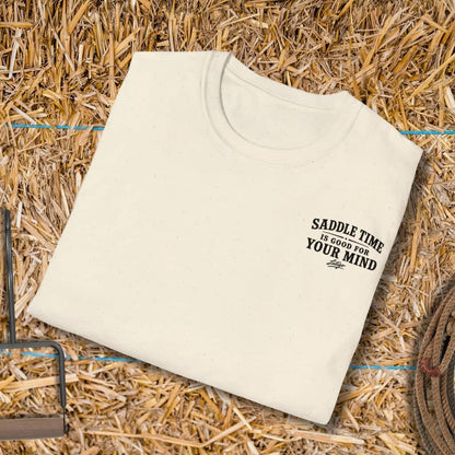 Printify T-Shirt Saddle Time Tee