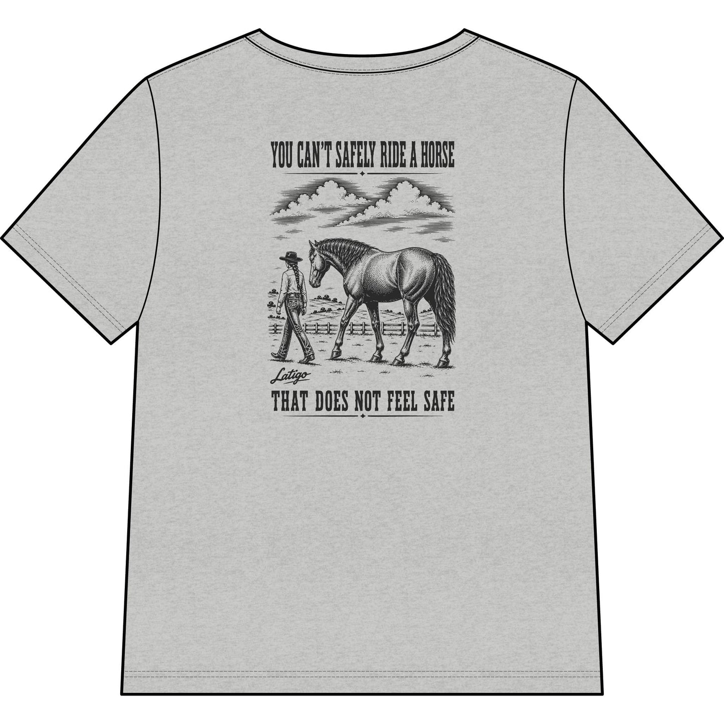 Printify T-Shirt Safe Heather V-Neck Tee