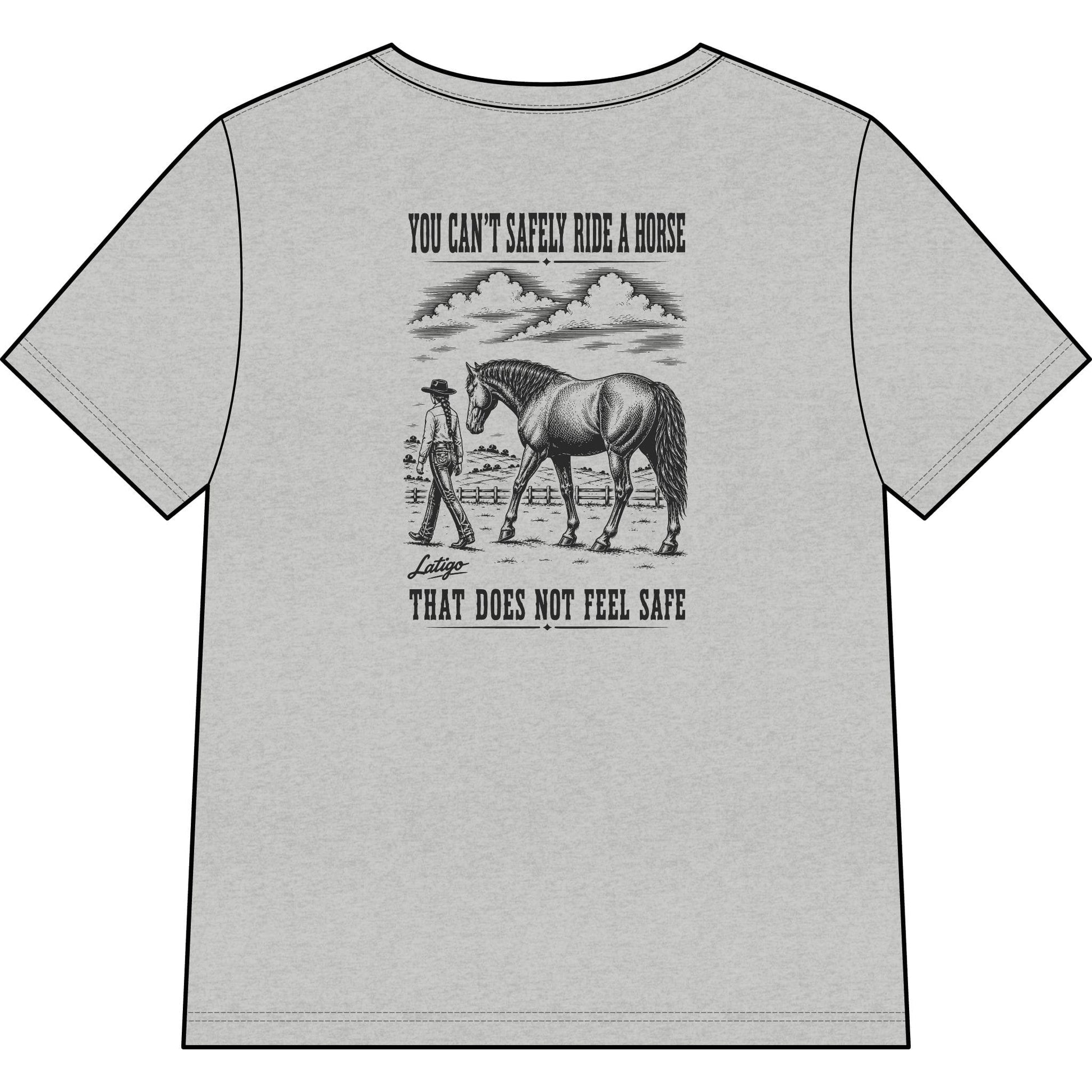 Printify T-Shirt Safe Heather V-Neck Tee