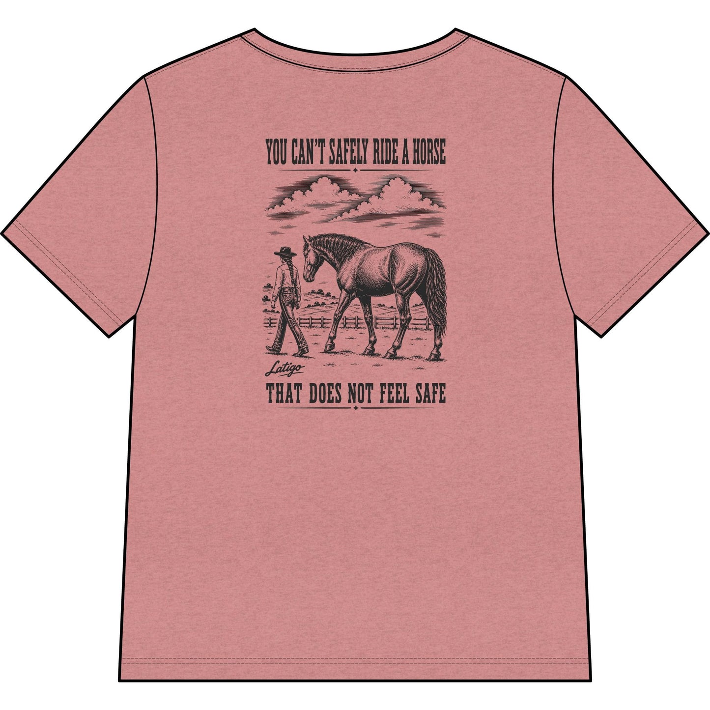Printify T-Shirt Safe Heather V-Neck Tee