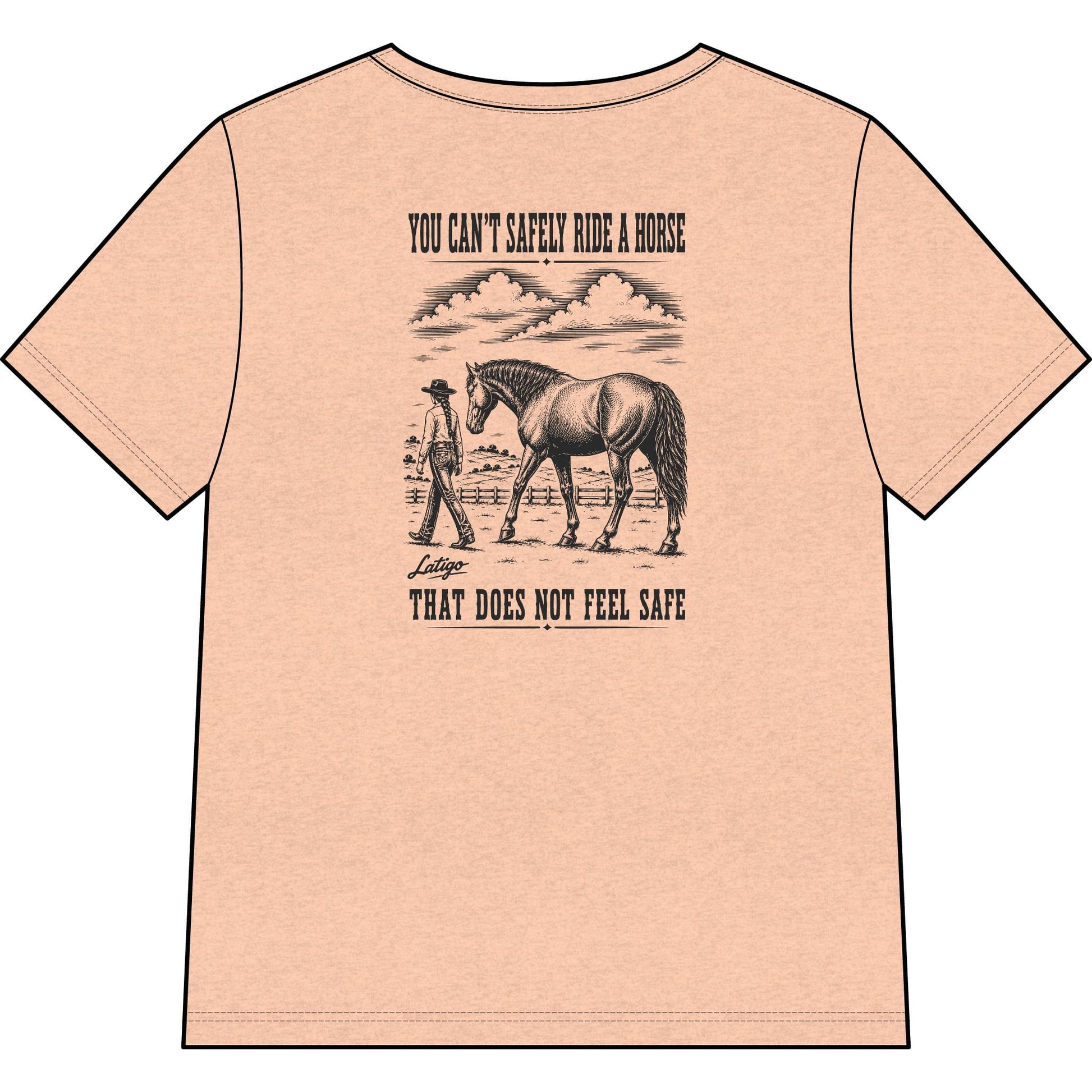 Printify T-Shirt Safe Heather V-Neck Tee