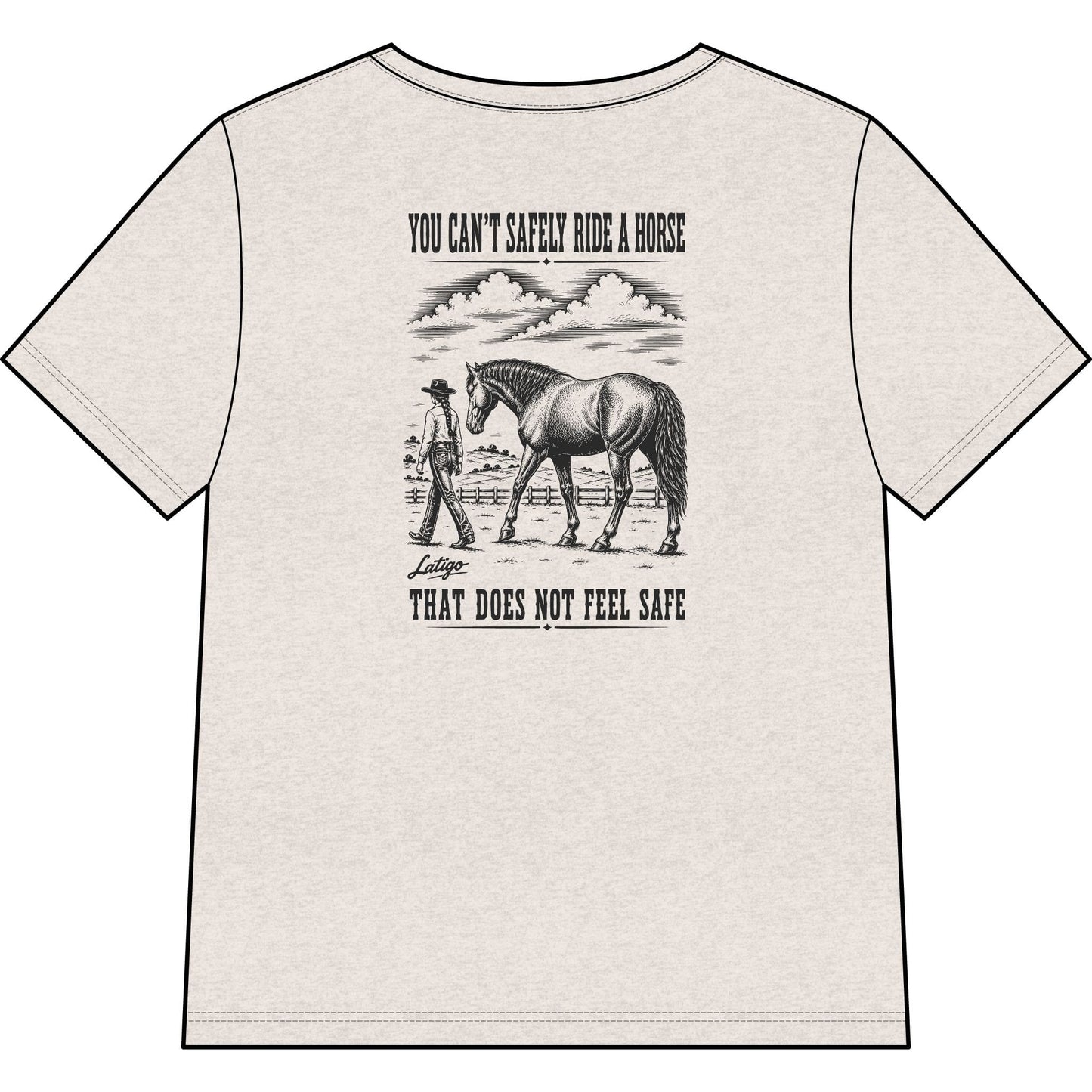 Printify T-Shirt Safe Heather V-Neck Tee