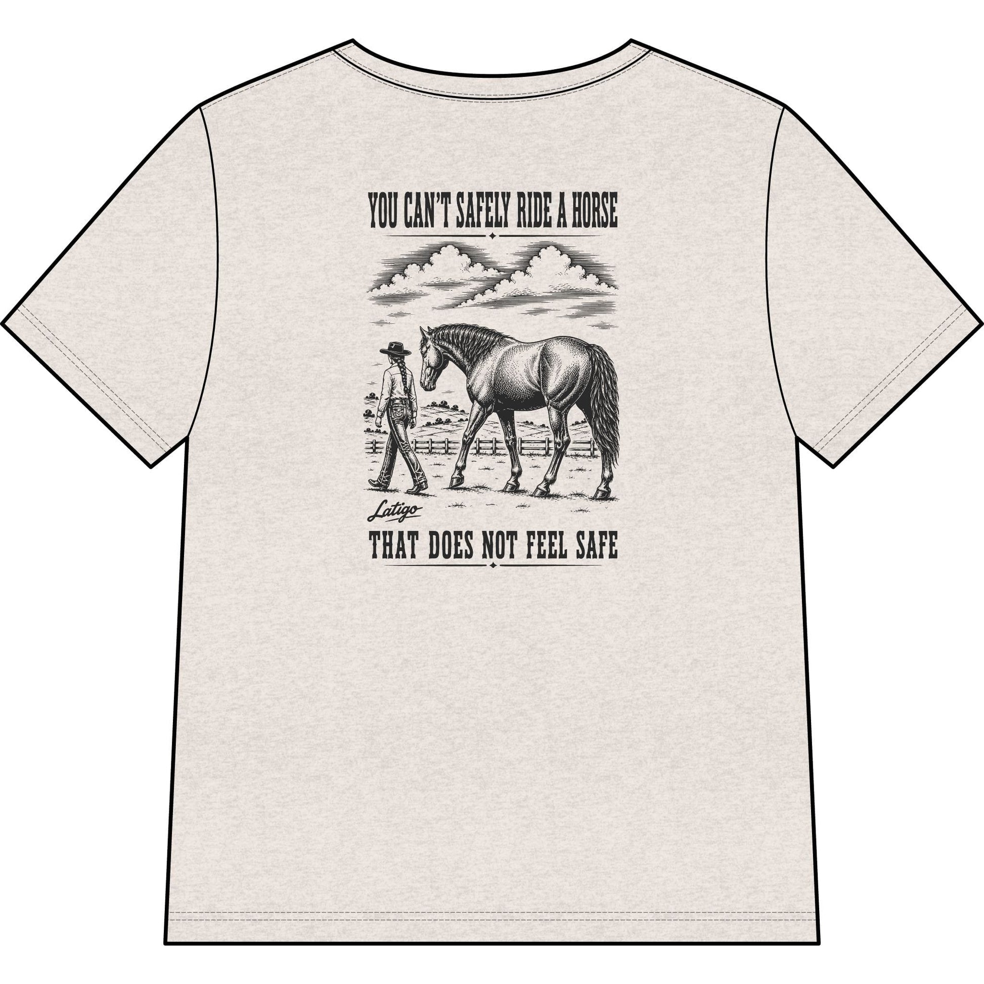 Printify T-Shirt Safe Heather V-Neck Tee