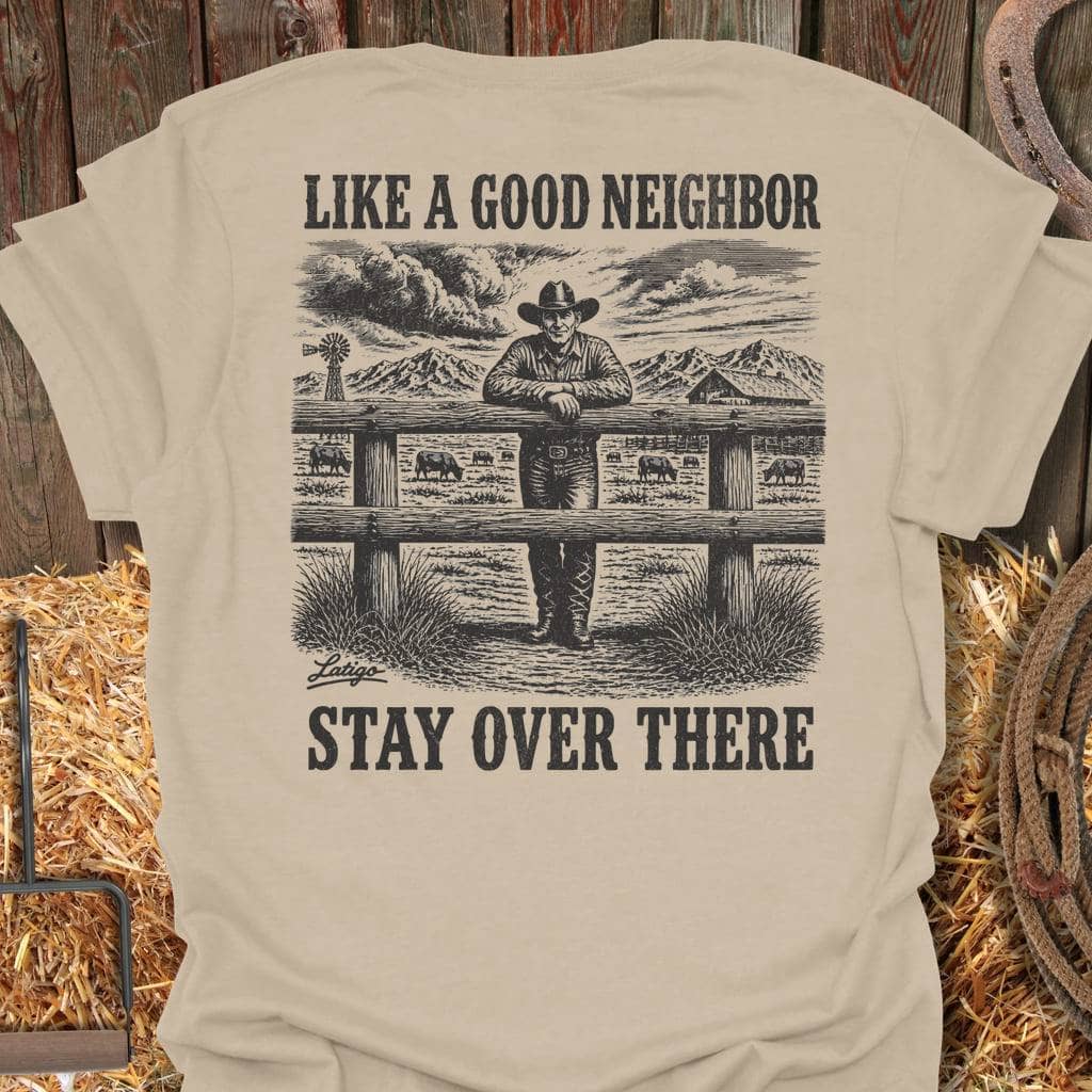 Printify T-Shirt Sand / 4XL Good Neighbor Big Country Tee