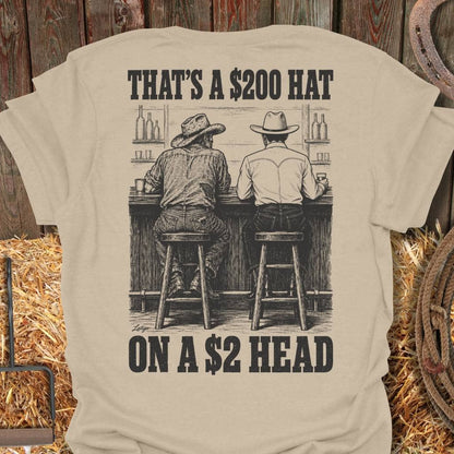 Printify T-Shirt Sand / S $200 Hat Tee