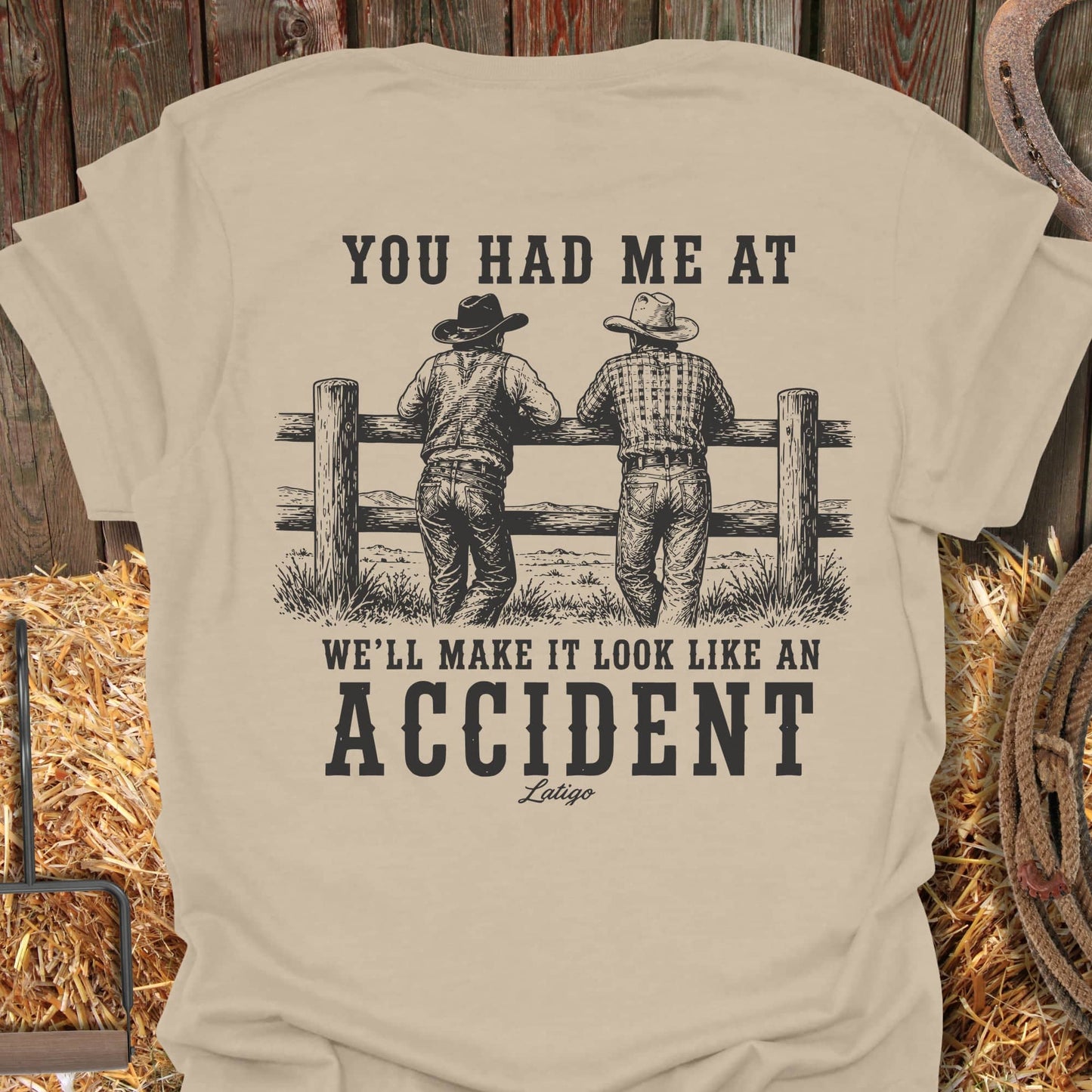 Printify T-Shirt Sand / S Accident Tee