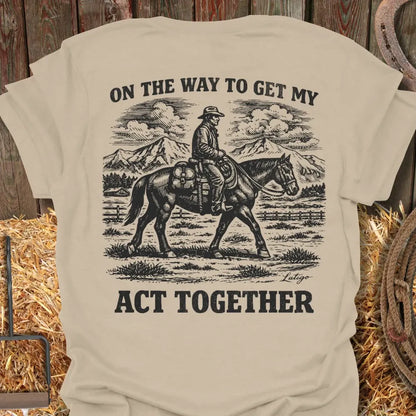 Printify T-Shirt Sand / S Act Together Tee