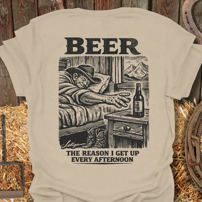 Printify T-Shirt Sand / S Afternoon Beer Tee