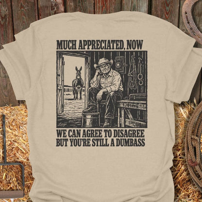 Printify T-Shirt Sand / S Agree To Disagree Tee