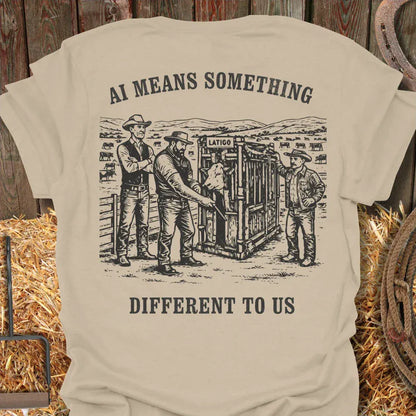 Printify T-Shirt Sand / S AI Tee