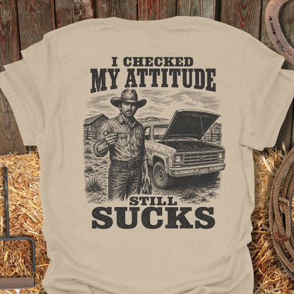 Printify T-Shirt Sand / S Attitude Check Tee