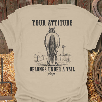 Printify T-Shirt Sand / S Attitude Tee