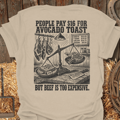 Printify T-Shirt Sand / S Avocado Toast Tee