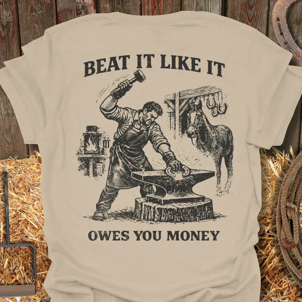 Printify T-Shirt Sand / S Beat It Tee
