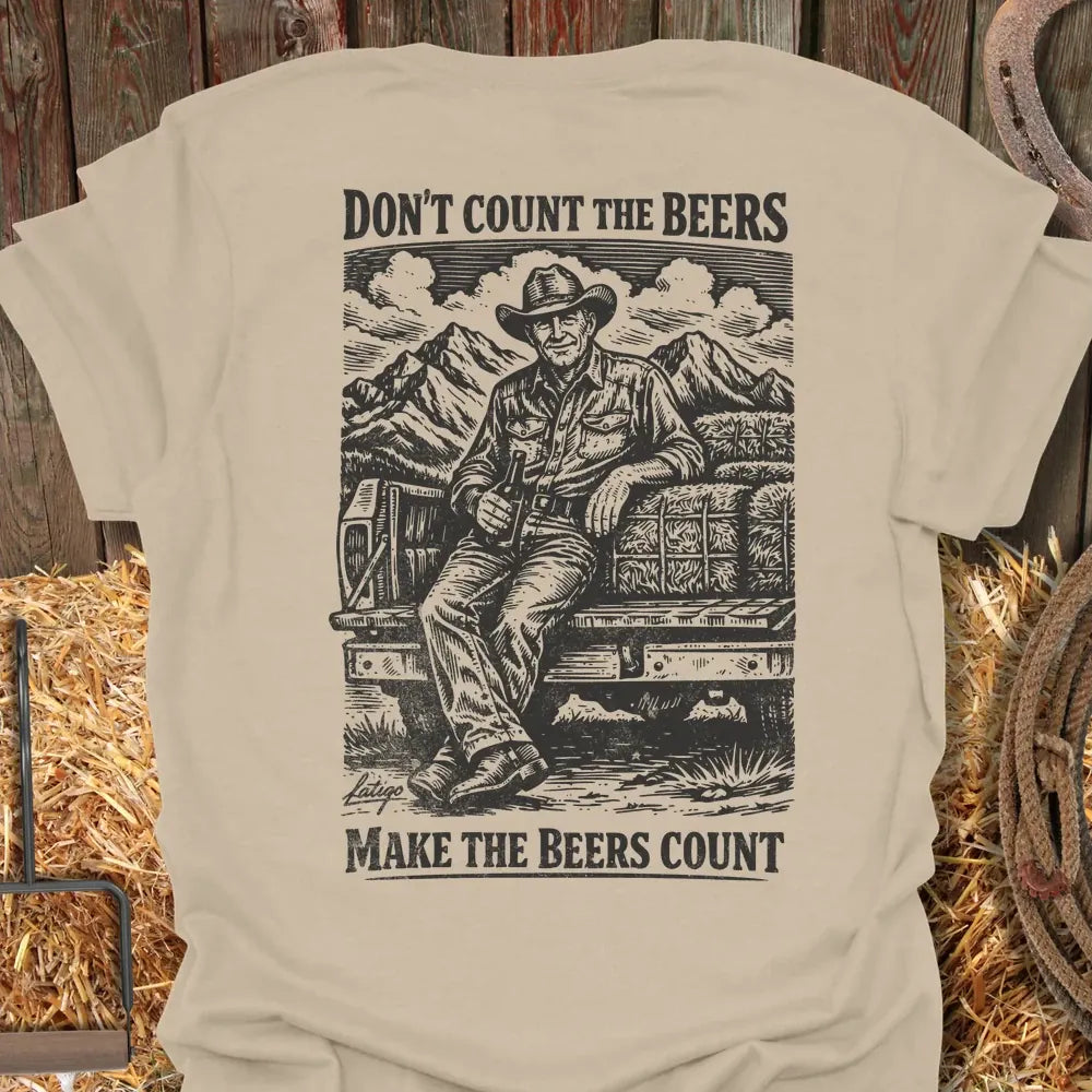 Printify T-Shirt Sand / S Beers Count Tee