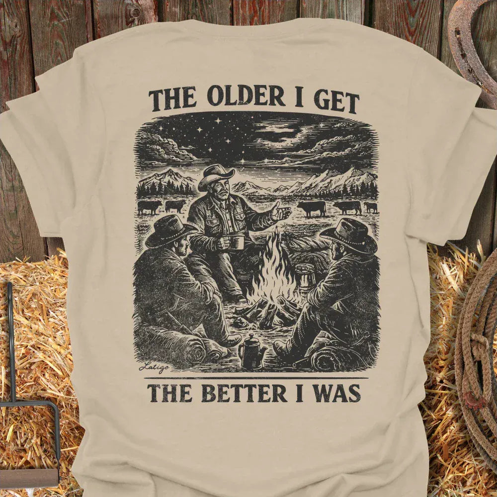 Printify T-Shirt Sand / S Better I Was Tee
