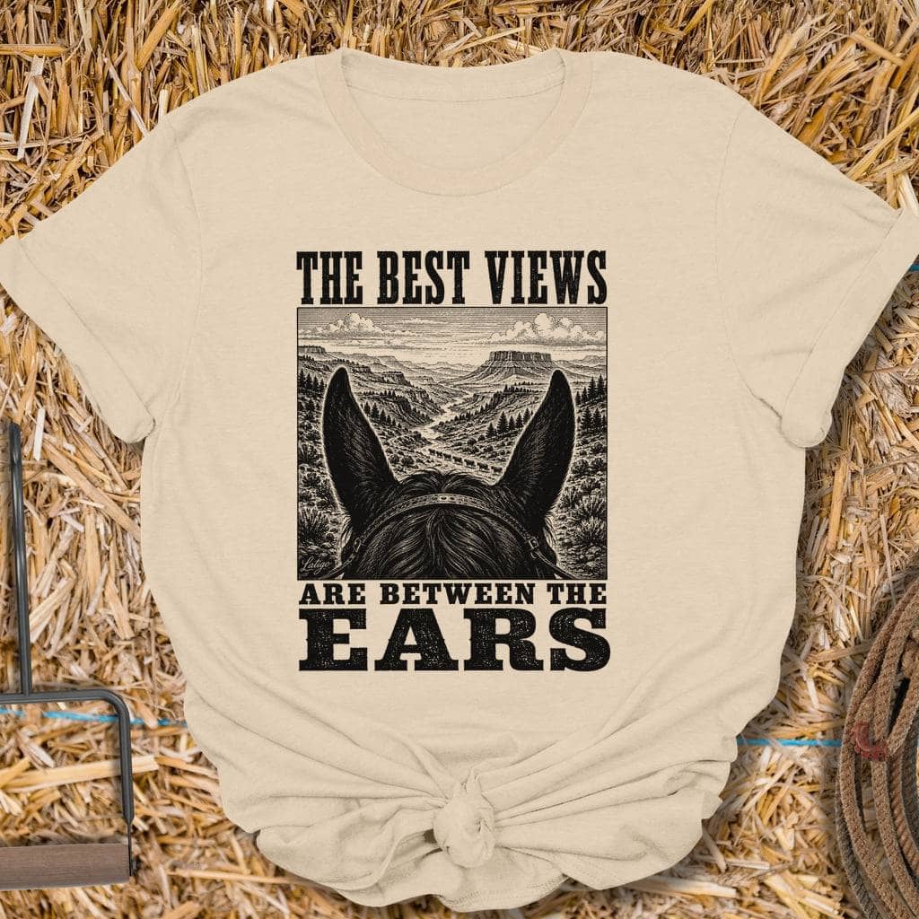 Printify T-Shirt Sand / S Between The Ears Tee