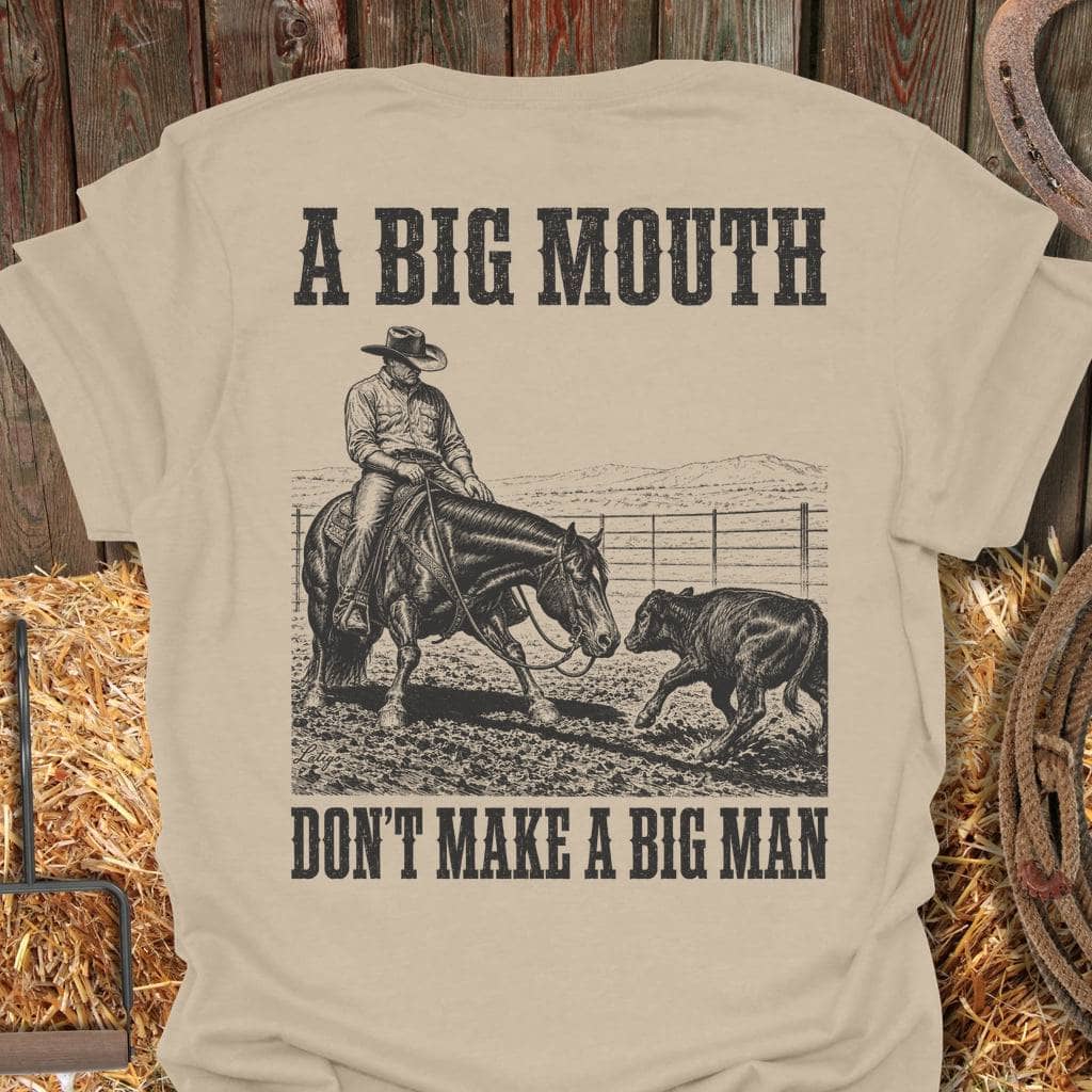 Printify T-Shirt Sand / S Big Mouth Tee