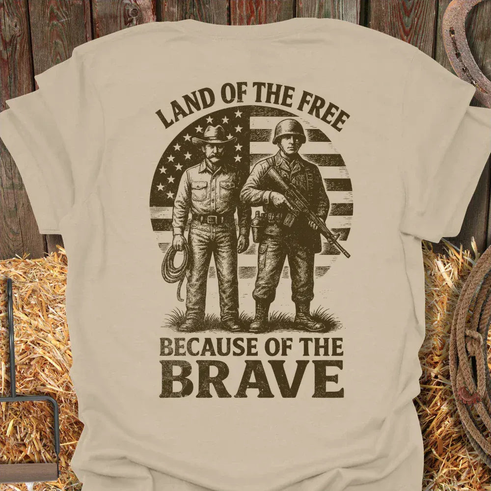 Printify T-Shirt Sand / S Brave Tee