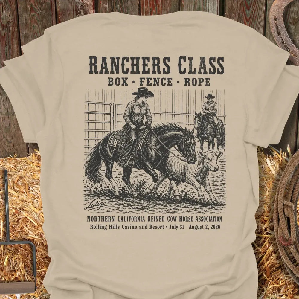 Printify T-Shirt Sand / S California Reined Cow Horse Association 1 Tee