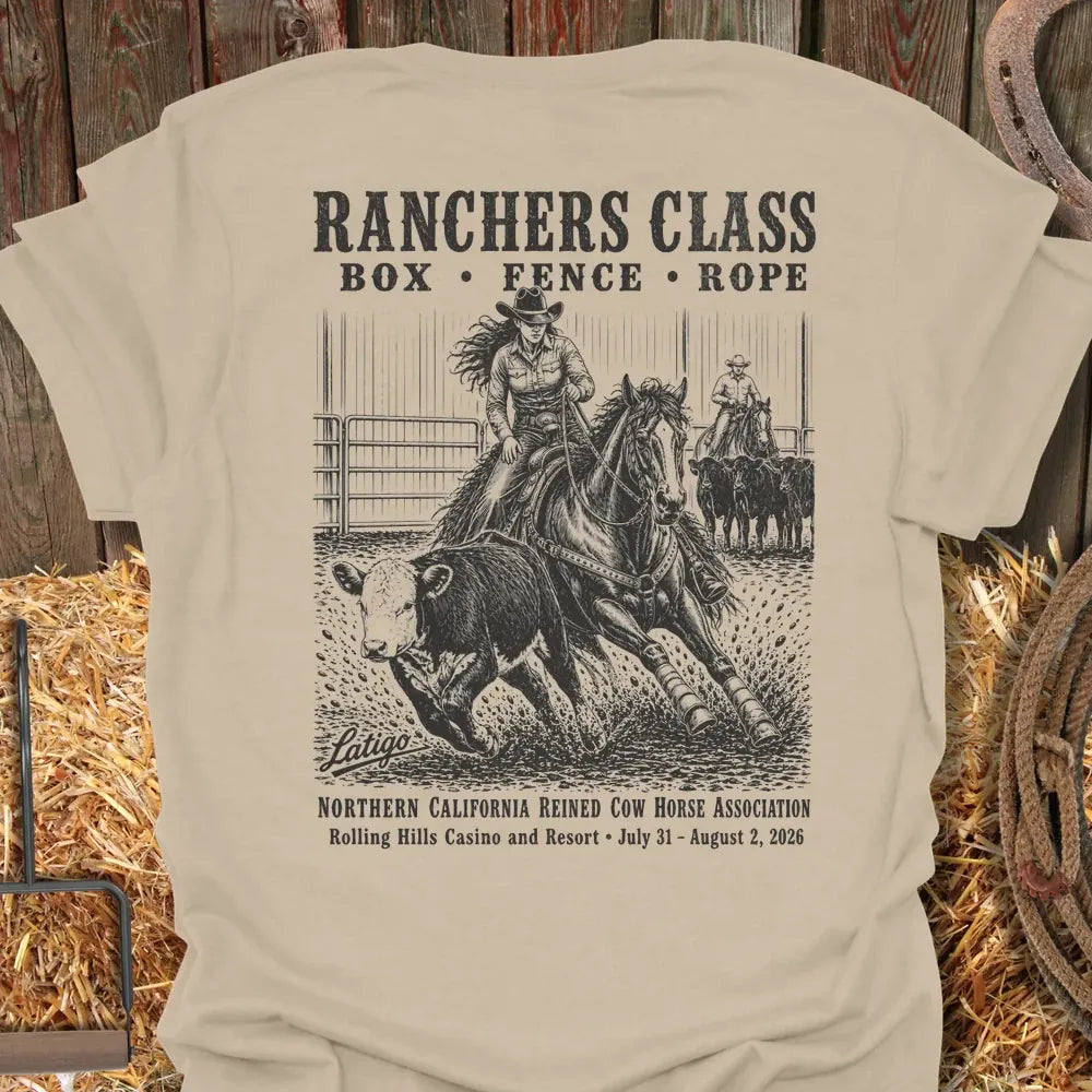 Printify T-Shirt Sand / S California Reined Cow Horse Association 2 Tee