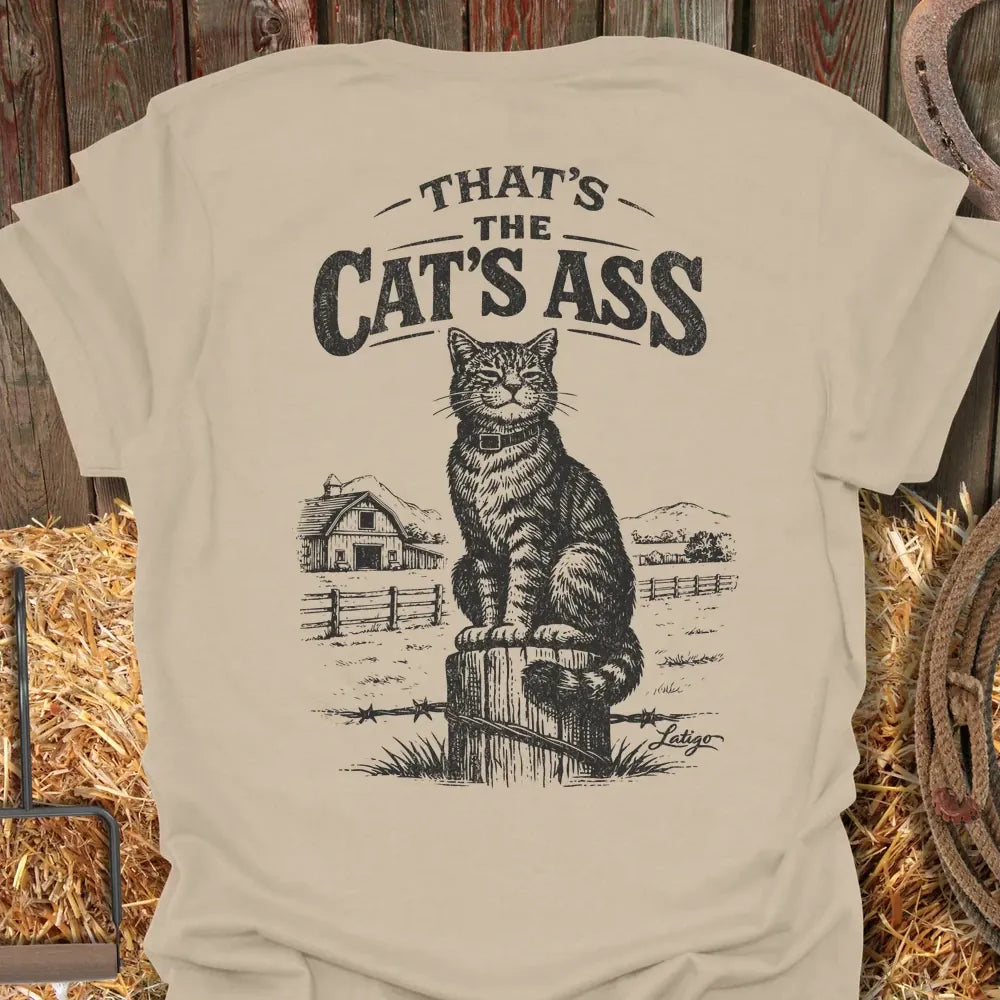 Printify T-Shirt Sand / S Cats Ass Tee