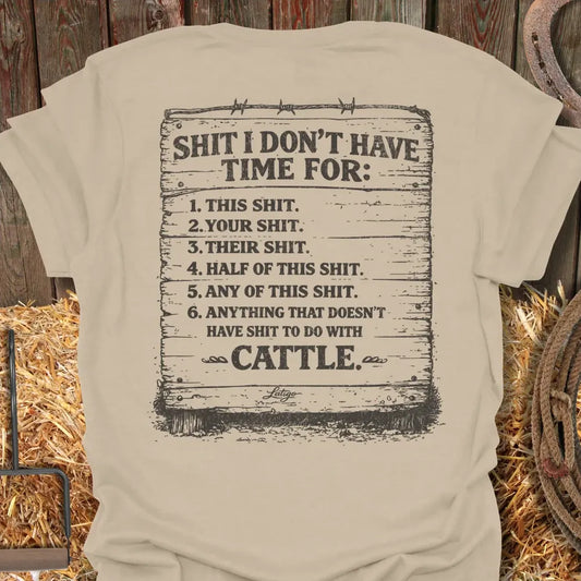 Printify T-Shirt Sand / S Cattle Tee