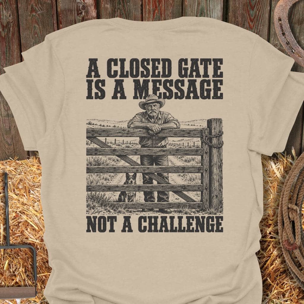 Printify T-Shirt Sand / S Closed Gate Tee