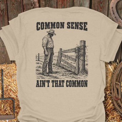 Printify T-Shirt Sand / S Common Sense Tee