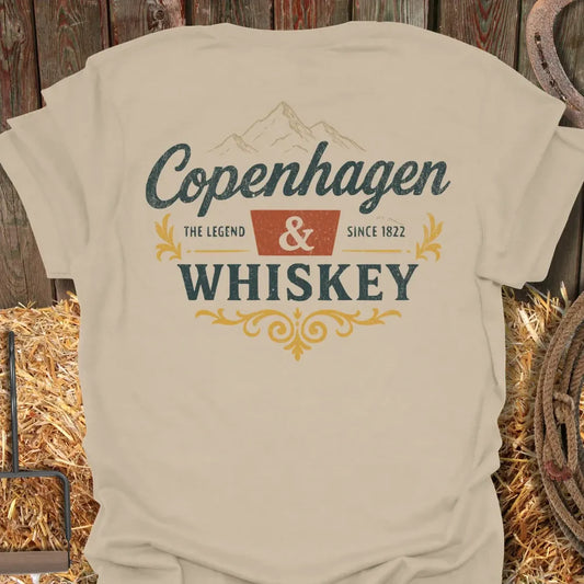 Printify T-Shirt Sand / S Cope And Whiskey Tee